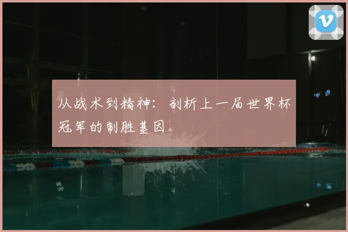 从战术到精神：剖析上一届世界杯冠军的制胜基因。